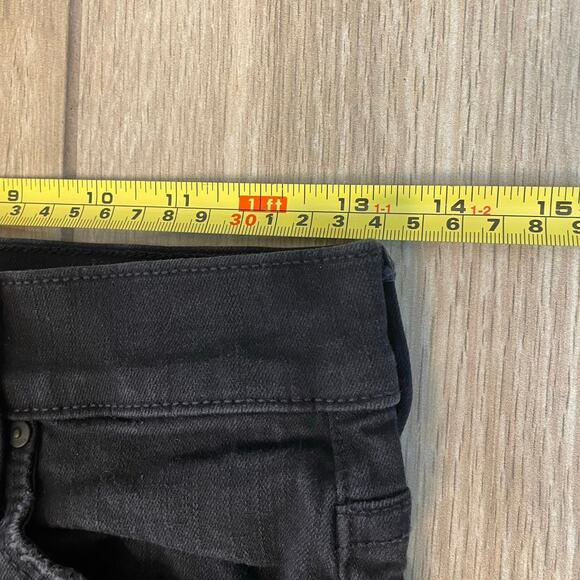 Mother The Runaway Bootcut Jeans Black Not Guilty Size 27 High Rise Stretch - Picture 8 of 11